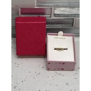 14kt Yellow Gold Children's Heart Ring Size: 4